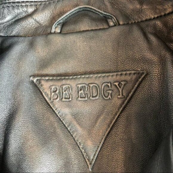 Be Edgy Sheepskin Leather Moto Jacket- Size Small - Picture 12 of 16